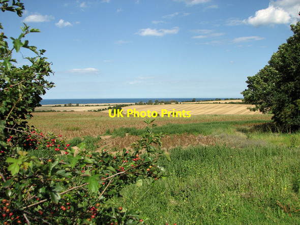Photo 6"x4" Fields north of Crockley's Plantation, Cley Newgate\/TG0543 c2011