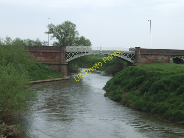 Photo 6"x4" River Teme downstream of  Old Powick Bridge Lower Wick\/SO8352 c2008