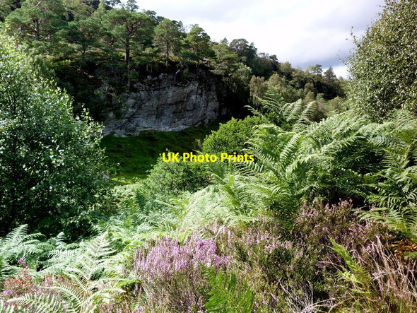 Photo 6"x4" Cliff by Neaty burn Struy c2011