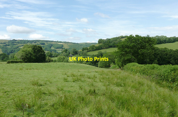 Photo 6"x4" Farming landscape north east of Abermeurig, Ceredigion Bwlch-Llan c2011