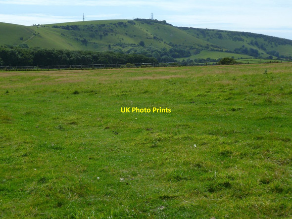 Photo 6"x4" Field near Perching Sands Farm Fulking c2011