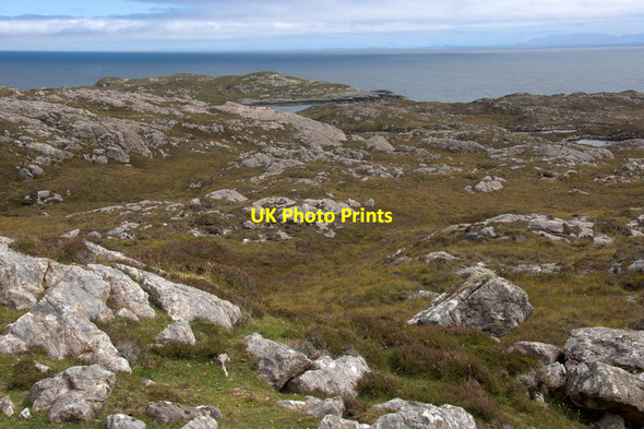 Photo 6"x4" Rocky hillside and coastline south of Lingerbay (Lingreabhagh) Bayhead\/NG0685 c2011