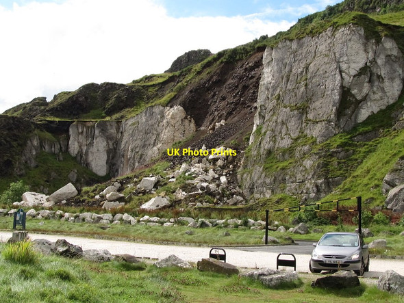 Photo 6"x4" Mudflow above the Coast Road south of Glenarm Glenarm\/D3115 c2011