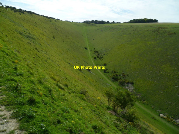Photo 6"x4" The western end of Devil's Dyke Saddlescombe c2011