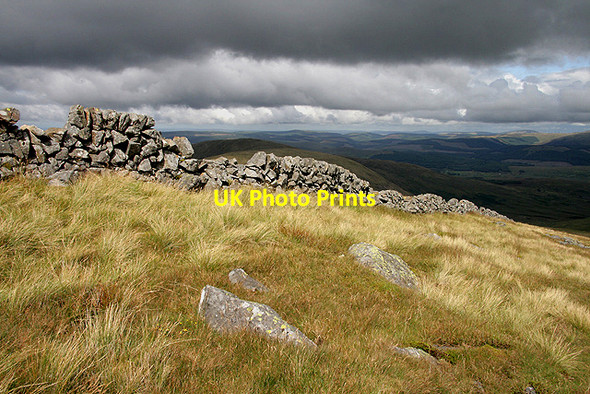 Photo 6"x4" A drystane dyke on Meaul King's Well c2011