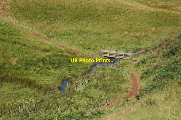 Photo 6"x4" Footbridge over the Lauder Burn Lauder c2011