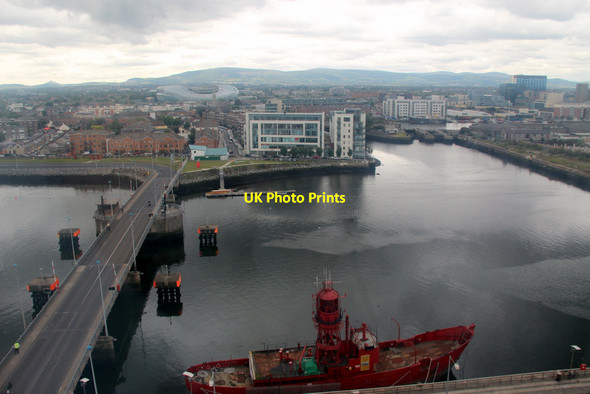 Photo 6"x4" View from the Dublin Wheel looking South Ringsend c2011