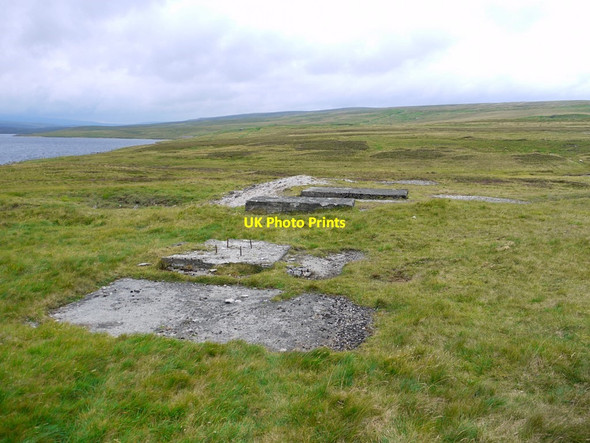 Photo 6"x4" Site of Rod's Vein, Cow Green Reservoir Harwood\/NY8233 c2011