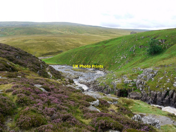 Photo 6"x4" River Tees from hillside above Cauldron Snout Cauldron Snout c2011