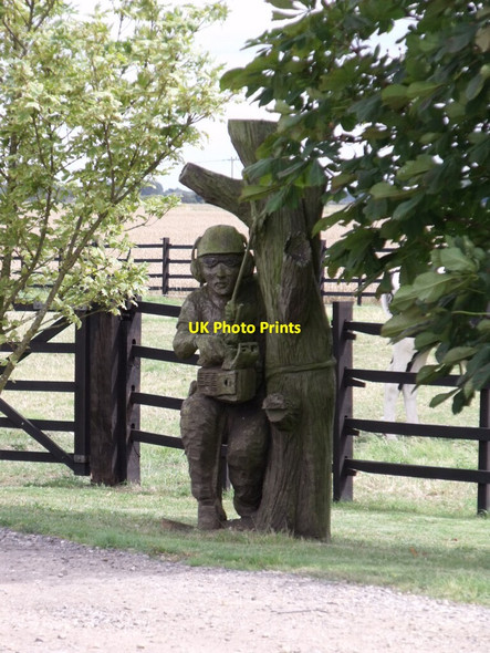 Photo 6"x4" Wooden Carving on Twelve Foot Bank Billinghay c2011