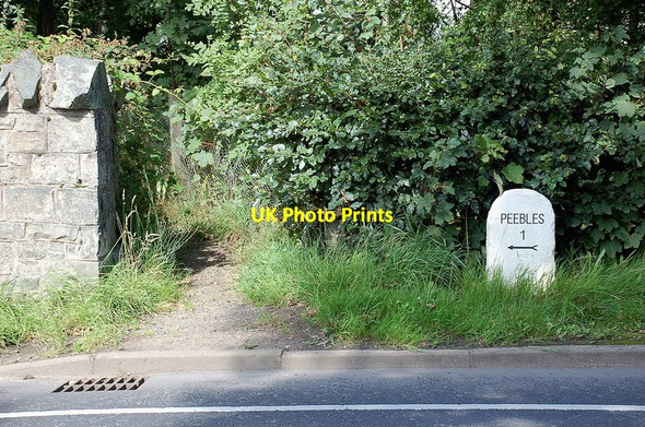 Photo 6"x4" Milestone at Kingsmeadows, Peebles Peebles\/NT2540 c2011