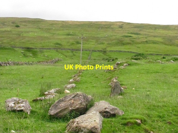 Photo 6"x4" Remains of a dyke, Dall Ardeonaig c2011