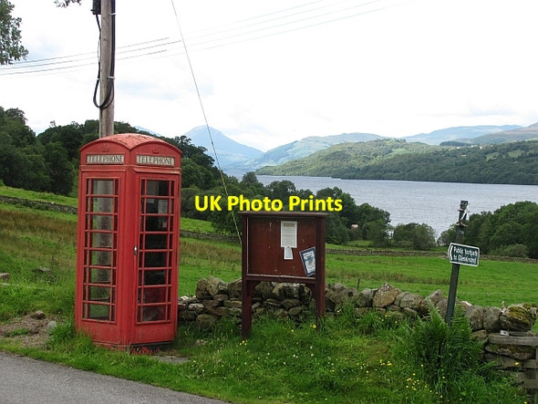 Photo 6"x4" Telephone box, Ardtalnaig Ardtalnaig c2011