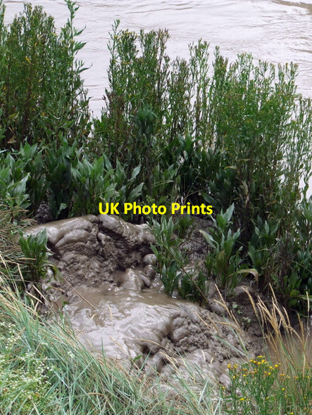 Photo 6"x4" Mud formation on the River Avon Barton Hill\/ST6072 c2011