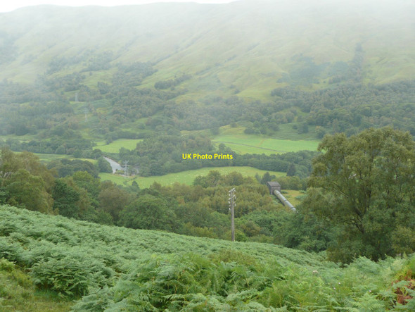 Photo 6"x4" The top of the pipeline to Lochay Power Station Monemore c2011