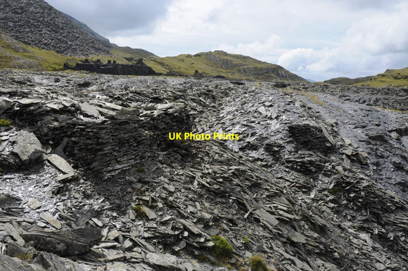 Photo 6"x4" Slate spoil at Rhosydd Quarry Tanygrisiau c2011