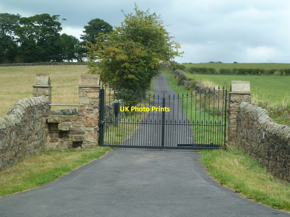 Photo 6"x4" Gated drive to Loxley House Stacey Bank c2011
