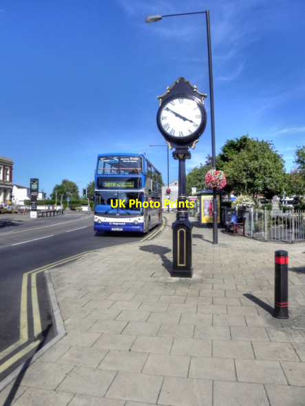 Photo 6"x4" Freckleton Clock, Lytham Road Freckleton c2011
