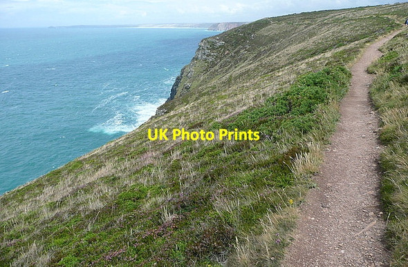 Photo 6"x4" Coastal path east of St Agnes Head New Downs\/SW7051 c2011