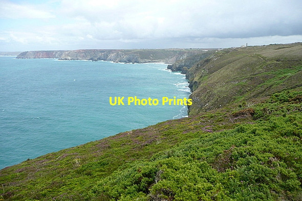 Photo 6"x4" Coastal path above Newdowns Head New Downs\/SW7051 c2011