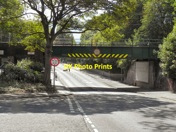 Photo 6"x4" Bridge at Bramhall Station Bramhall c2011