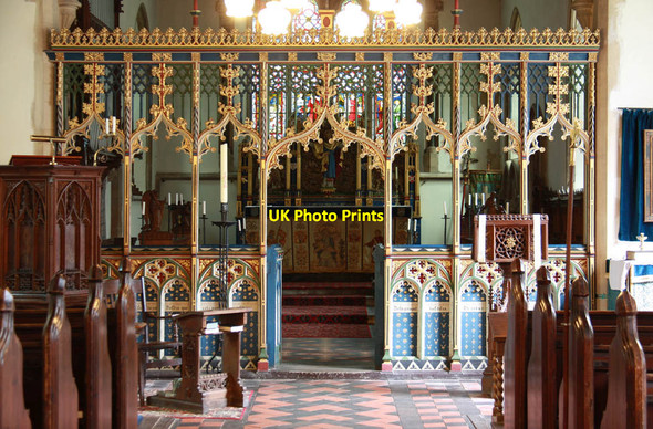 Photo 6"x4" All Saints, Welborne - Screen South Green\/TG0510 c2011