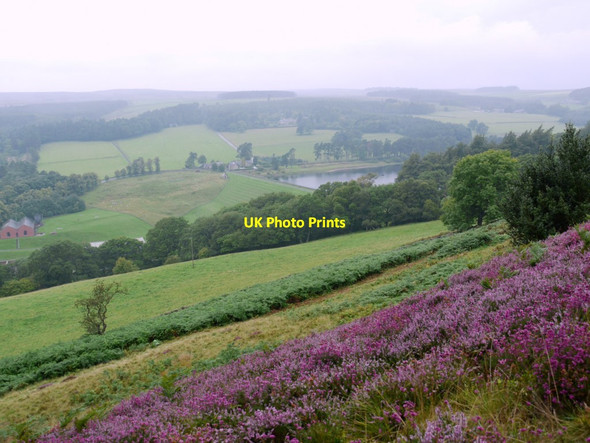 Photo 6"x4" Tunstall Reservoir from the south-east Upper Town\/NZ0737 c2011