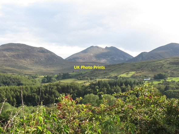 Photo 6"x4" View south towards the Mournes from Tullyree Kilcoo c2011