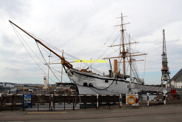 Photo 6"x4" HMS Gannet, Chathan Historic Dockyard, Kent Gillingham\/TQ7767 c2011