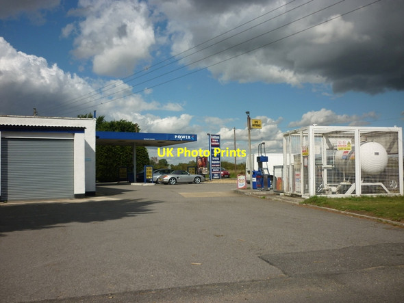 Photo 6"x4" Haltham Garage, Haltham, Lincolnshire Haltham c2011