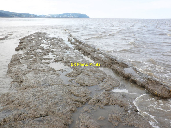 Photo 6"x4" Wave-cut platform, Blue Anchor Bay Blue Anchor\/ST0243 c2011