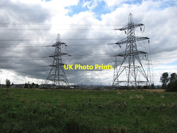 Photo 6"x4" Power lines, Alloa Alloa c2011
