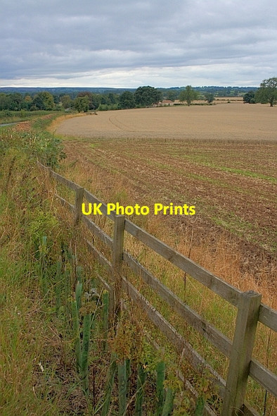 Photo 6"x4" Roadside Fence Azerley c2011