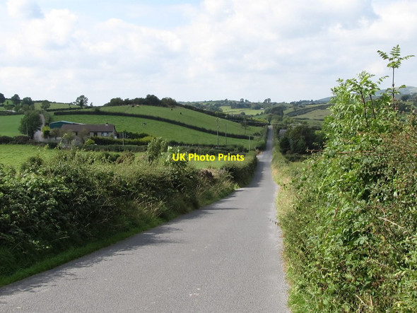 Photo 6"x4" View WNW along McCartans Road Ballyward c2011