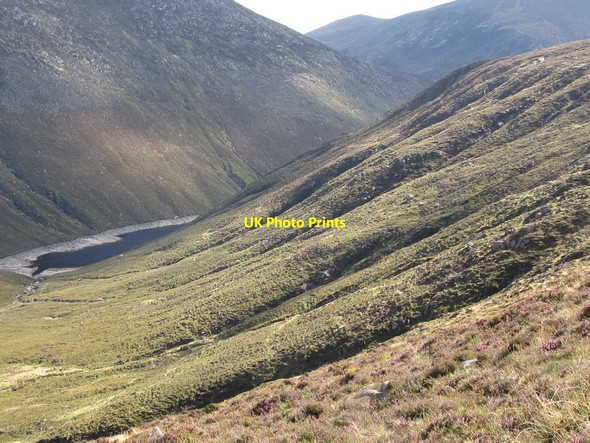 Photo 6"x4" Hanging valleys above Ben Crom Reservoir Kilcoo c2011