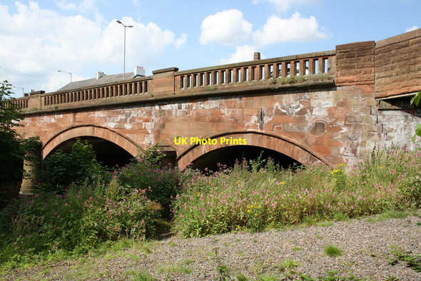 Photo 6"x4" Caldew Bridge from the east bank of the River Caldew Carlisle c2011