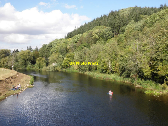 Photo 6"x4" River Wye, from Holme Lacy Bridge Even Pits c2011