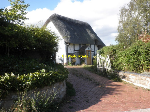Photo 6"x4" Thatched cottage, Bogmarsh Newtown\/SO5333 c2011