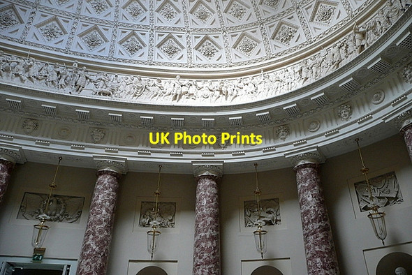 Photo 6"x4" Stowe House, marble hall Dadford c2011