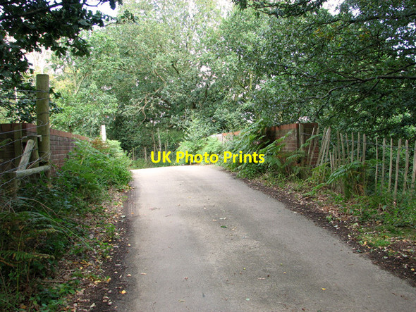 Photo 6"x4" Bridge over disused railway line, Mintlyn Leziate c2011