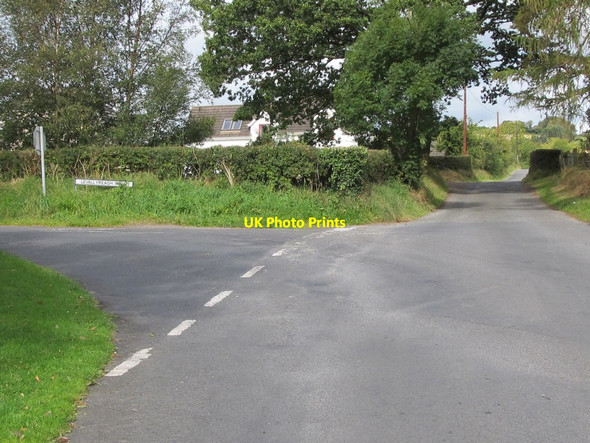 Photo 6"x4" The junction of Green Park and Levallyreagh Roads, Ballymoney Rostrevor c2011