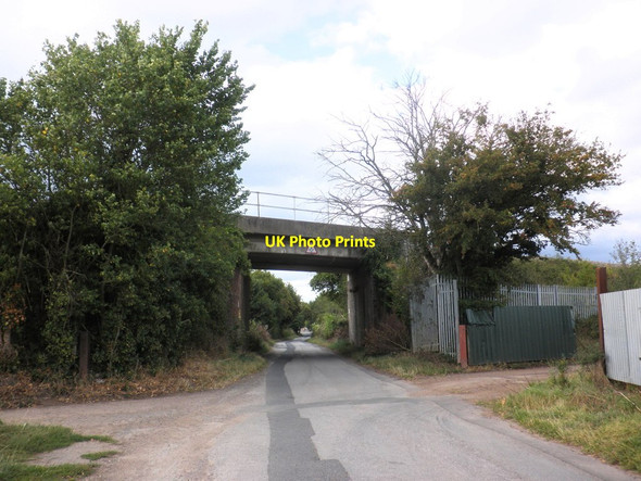 Photo 6"x4" Railway overbridge, Lower Bullingham Bullinghope c2011