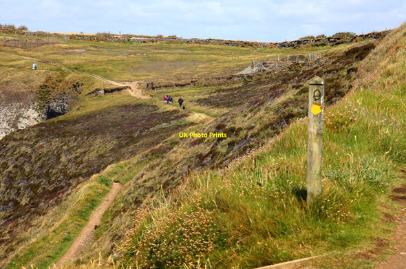 Photo 6"x4" The Southwest Coast Path to Perranporth Perranporth c2011