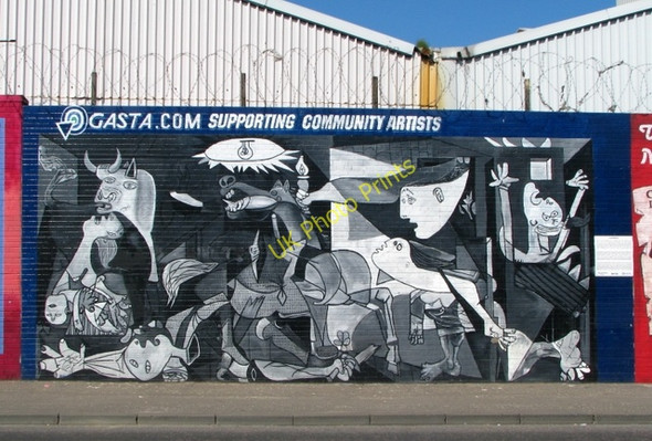 Photo 6"x4" Mural, Falls Road, Belfast [3] Belfast c2008