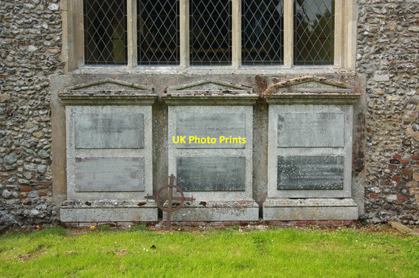 Photo 6"x4" St Peter & St Paul, Heydon - Monuments Heydon\/TG1127 c2011