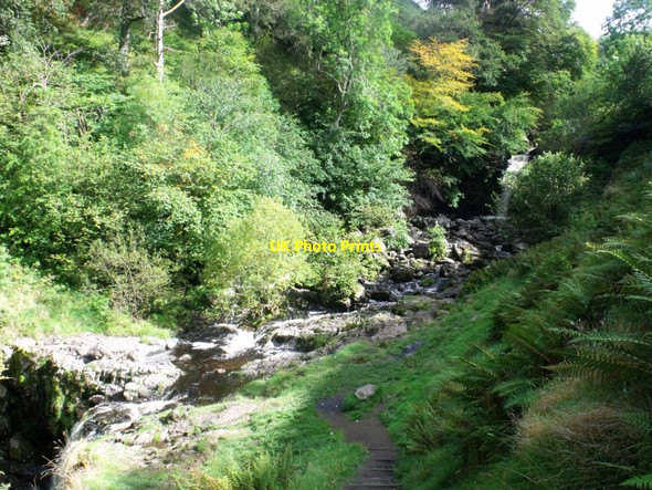 Photo 6"x4" Campsie Fells, waterfall on Kirk Burn Clachan of Campsie c2011