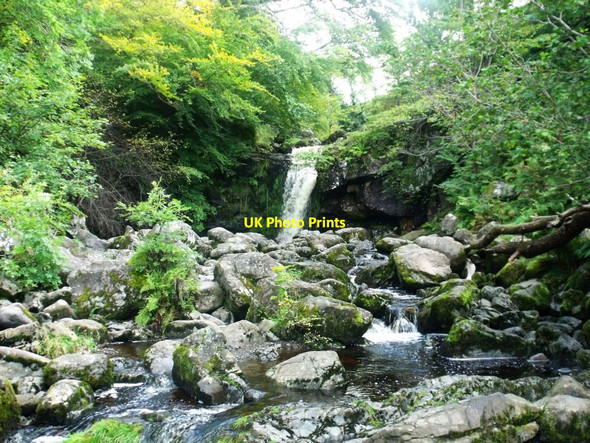 Photo 6"x4" Campsie Fells, waterfall on Kirk Burn [3] Clachan of Campsie c2011
