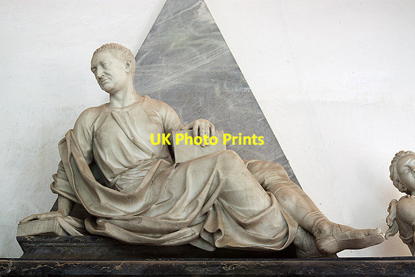 Photo 6"x4" Thomas Archer memorial - St Mary's church, Hale [detail] (1a) Woodgreen\/SU1717 c2011