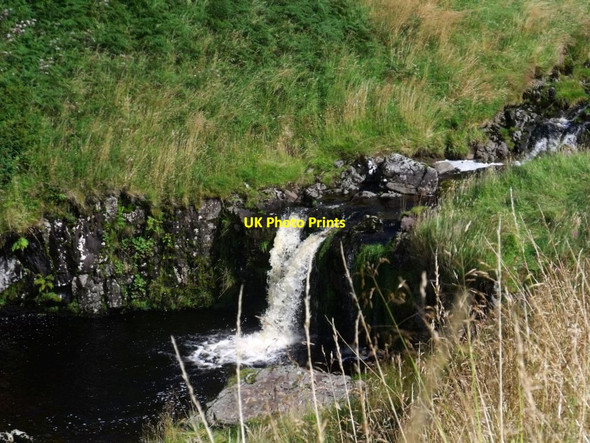 Photo 6"x4" Campsie Fells, waterfall on Kirk Burn [5] Clachan of Campsie c2011