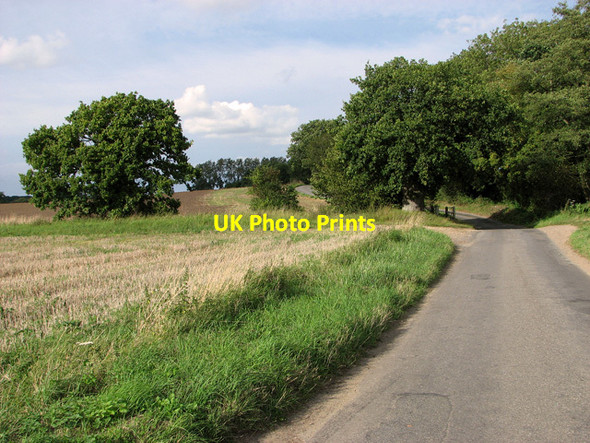 Photo 6"x4" Approaching the unbridged ford on Brown's Lane, Holme Hale Holme Hale c2011